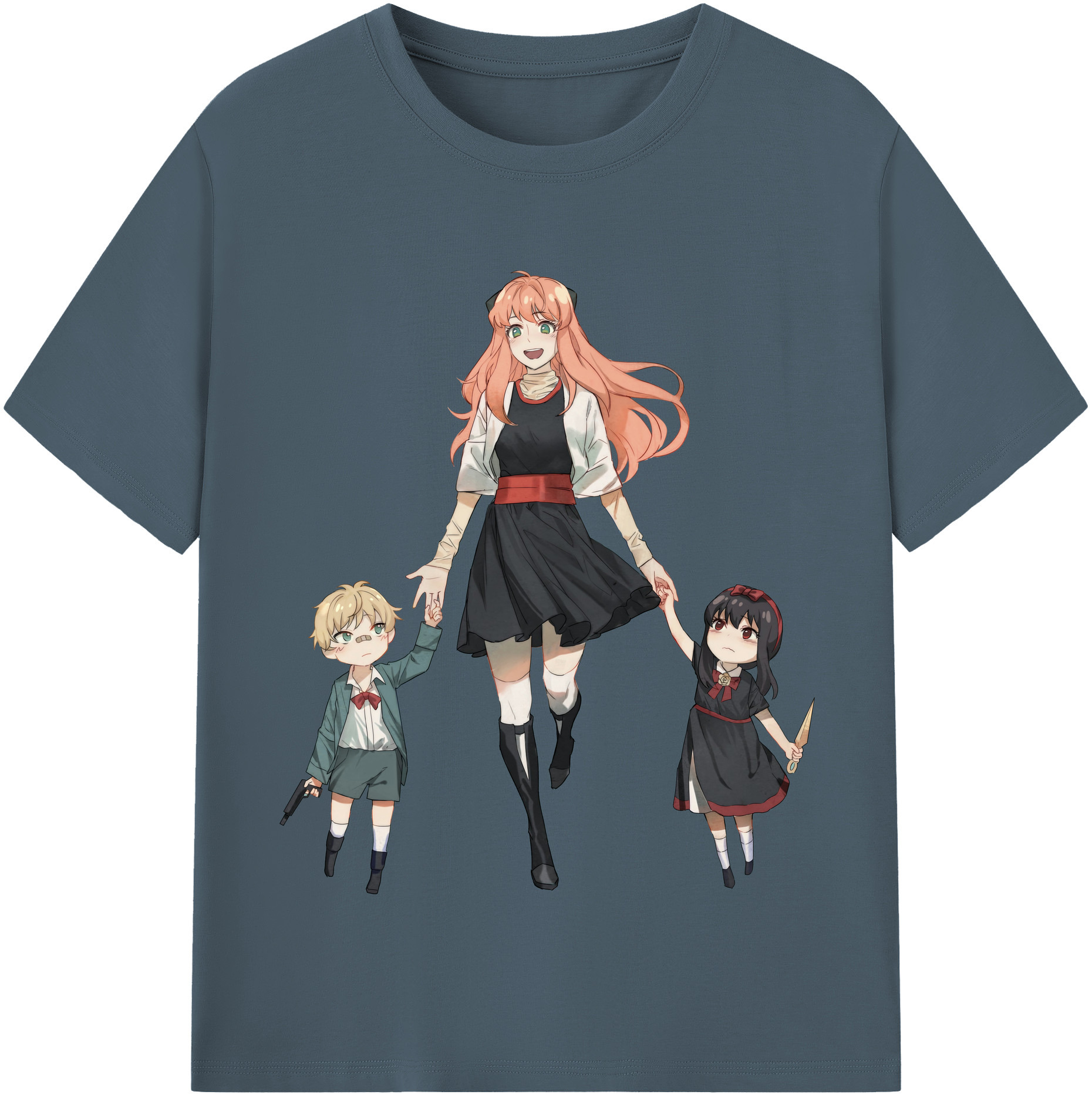 （画像用） SPY×FAMILY间谍家家酒 綿100％半袖Tシャツ（フロントプリント）